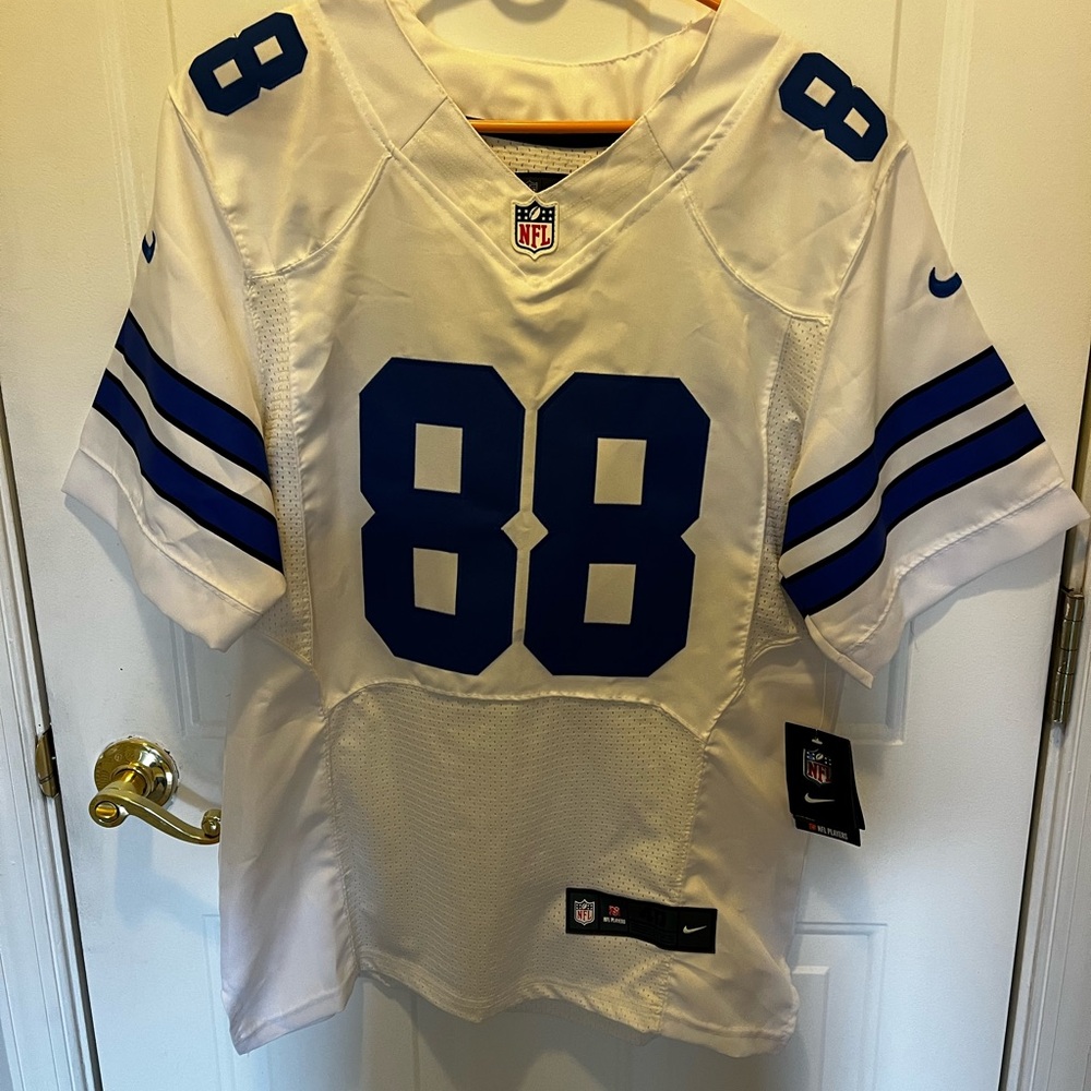 Nike White and Blue Men's Jersey